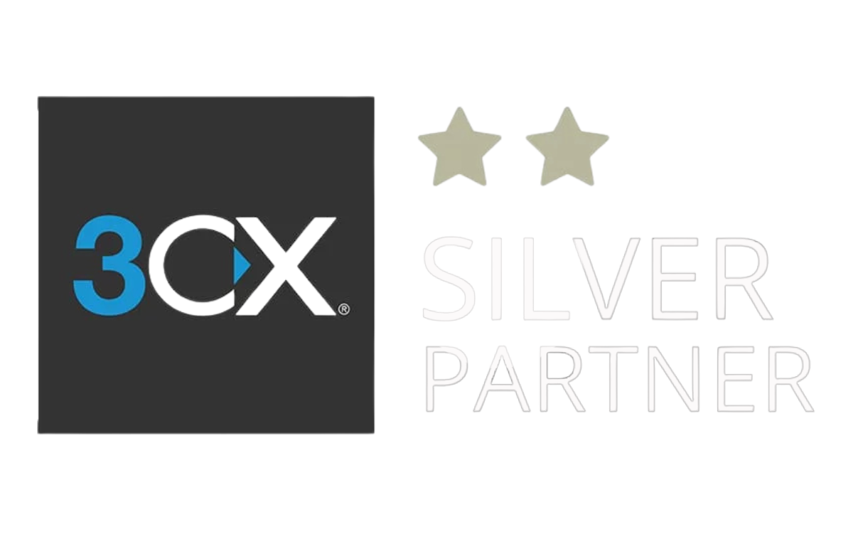 Logo silver partner 3CX - solution de téléphonie pour les entreprises